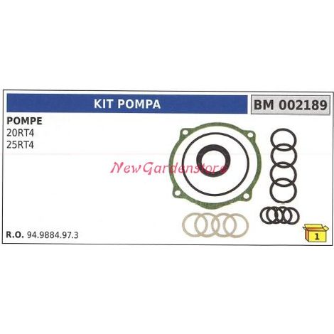 Kit guarnizione UNIVERSALE pompa Bertolini 20RT4 25RT4 002189