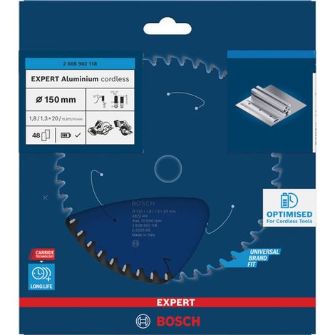 Bosch EXPERT Kreissägeblatt Aluminium, 150x20 mm, Z48