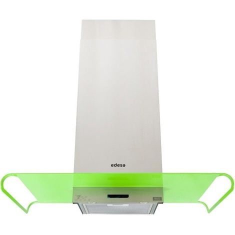 Edesa - Pop-deco - Silver Et Vert - Hotte Murale Design 430 M³/h - Classe A+ - 170 W (1/4)