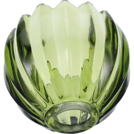 Haut de lampe en verre style rétro, abat-jour en verre en forme de citrouille verte de petite taille, abat-jour d'art pour lampe de chevet de lecture, diamètre supérieur 35mm (1/5)