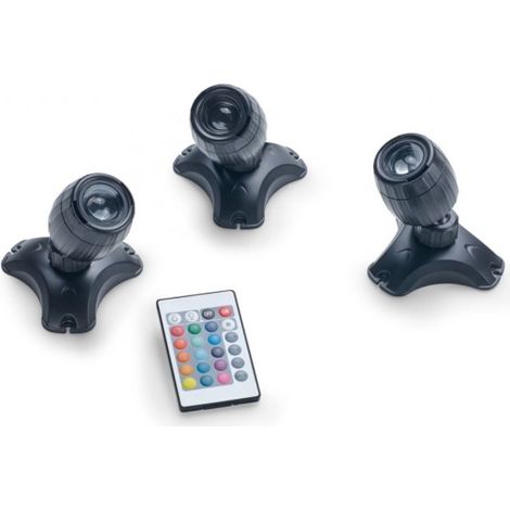Lámpara Pontec pondostar led rgbw set 3 IP68 impermeable 5W (1/4)