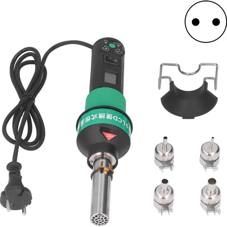 Pistolet à air chaud sans fil, écran numérique, moteur sans balais, kit portable de chauffage pour soudure, prise UE 220V (1/5)