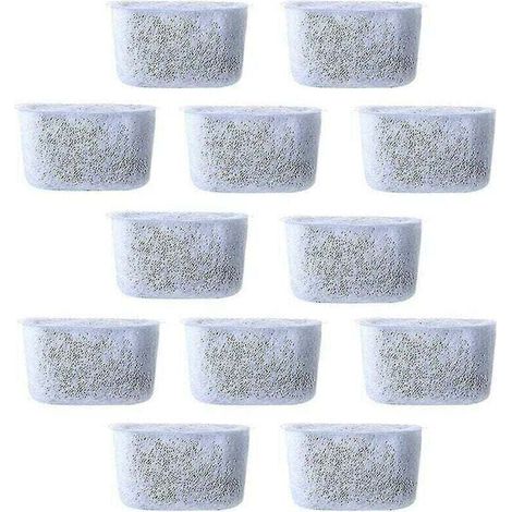 12pcs Filtres à eau à charbon de rechange Filtre non tissé pour cafetières (1/5)