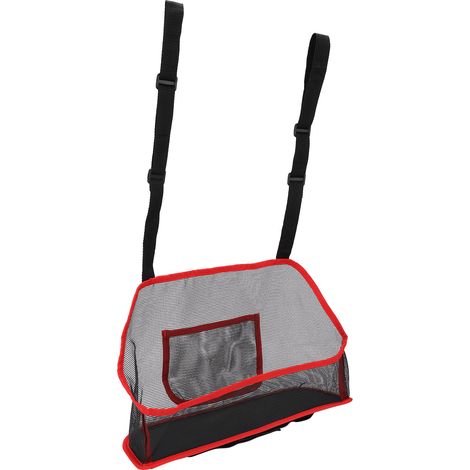 Filet de rangement auto pour siège, Poche organisatrice de voiture, Filet de rangement suspendu rouge pour bagages (1/5)
