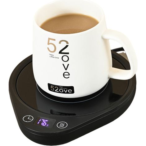 1 Chauffe-tasse, 3 réglages température, écran LCD, minuterie 2-12h, bureau maison (1/5)
