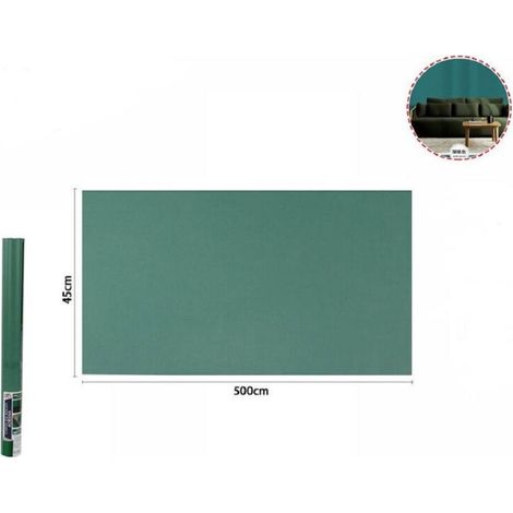 YMYNY Rouleau de film adhésif vert foncé 45 cm x 5 m pour papier peint meuble 71114 -