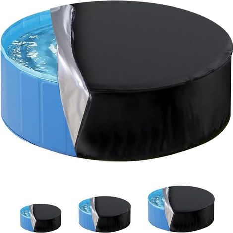 Bache De Piscine - Tissu Oxford 210D Imperméable - Pour Chien Et Jardin Extérieur - Diamètre 160cm (1/5)