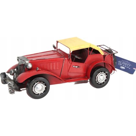 Maqueta metálica de un coche retro: objeto decorativo de colección. (1/5)