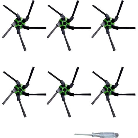 Lot de 6 brosses latérales, pièces de rechange pour aspirateurs iRobot Roomba S9 (9150), S9+ et S9 Plus (9550) de la série S (1/5)