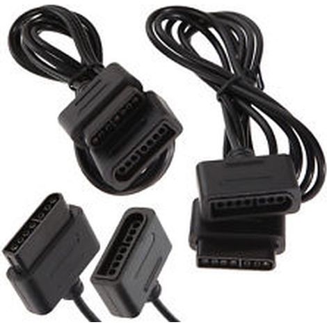 Prolongador para mandos snes negro (1/2)