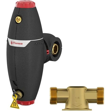 Flamco Separador de aire/lodos XStream Vent-Clean DN20 - G1 M con aislamiento, 11081