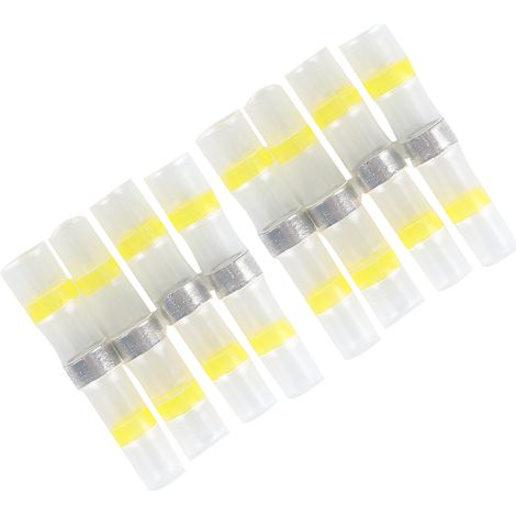 200 connecteurs thermorétractables étanches pour joints bout à bout, connexions soudées et serre-câbles électriques (1/5)