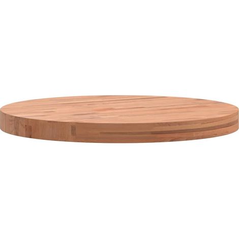 Dessus de table Dessus de bureau Plateau de table Ø50x4 cm rond bois massif de hêtre