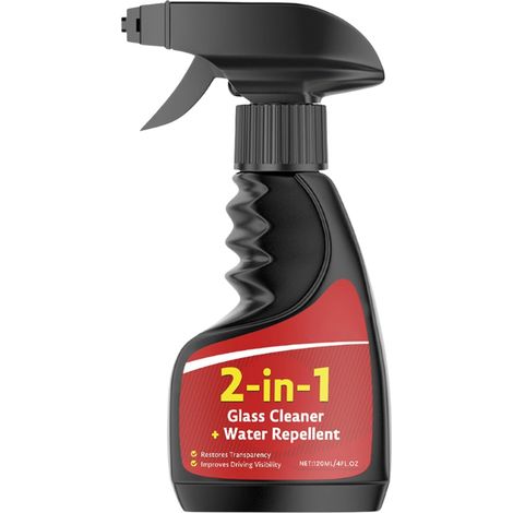 Badzi Nettoyant pour pare-brise – Spray anti-buée pour pare-brise de voiture, 120 ml, formule à séchage rapide, nettoyant Clear Vision pour camion, SUV, miroir domestique (1/5)