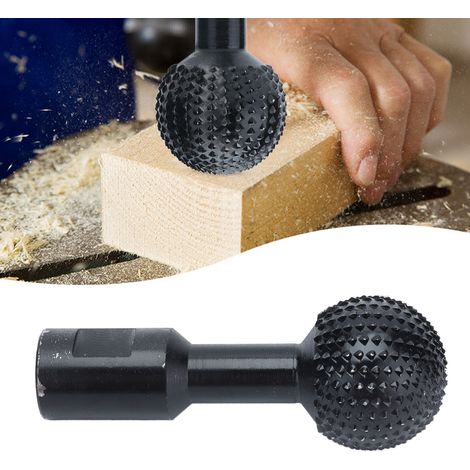 Couteau à rainurer sphérique pour le bois, lime rotative, lime sphérique, tête de sculpture et de meulage, tête de meuleuse électrique (1/5)
