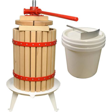 Traditional Fruit and Apple Press (18 Litre) with Straining Bag and Pulping Bucket (1/5)