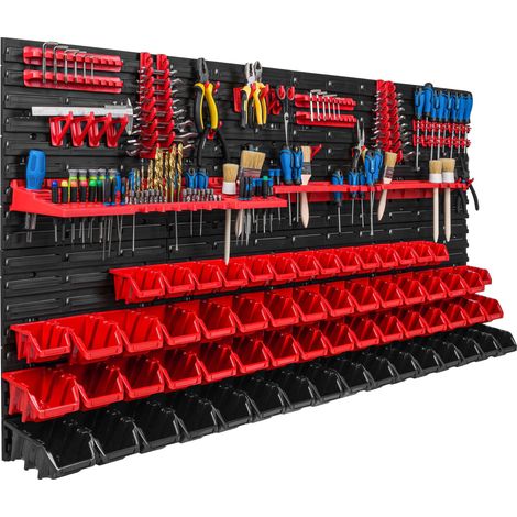 Pannello portautensili 156x78 cm, scaffale per officina/garage (1/5)