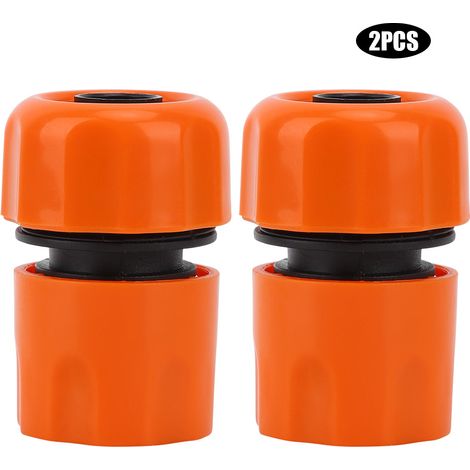 Raccord rapide d'arrêt d'eau 3/4" pour tuyau d'arrosage, connecteur de canalisation à arrêt rapide, lot de 2 pièces (1/5)