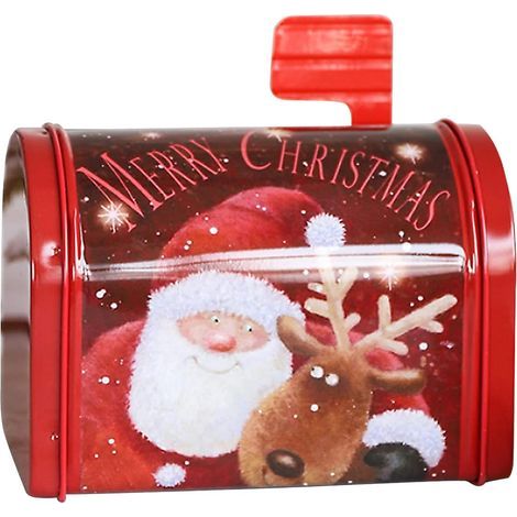 Boîte aux lettres motif Père Noël - Boîte aux lettres créative en fer forgé - Décoration festive pour enfants (1/5)