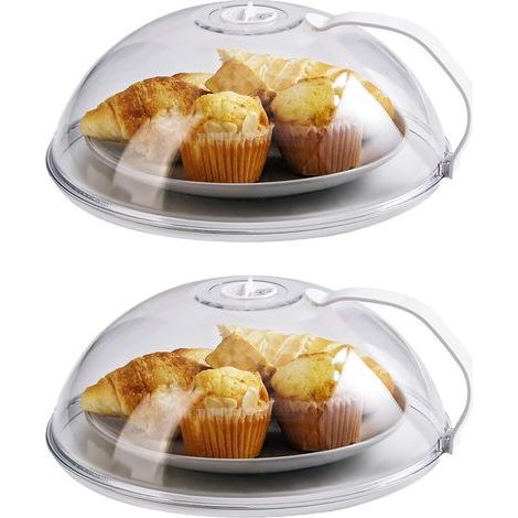 Couvercle pour micro-ondes de 26 cm, compatible avec tous les micro-ondes standard.