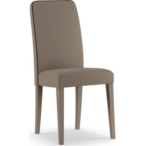 Alina, Set di 2 sedie in similpelle Beige (59cm X 46cm H. 99cm) Duzzle (1/5)