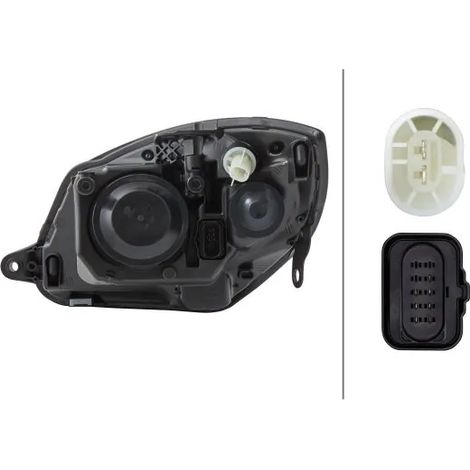 Projecteur principal Hella 1EL 247 025-261 SKODA 5J1 941 016 A 5J1 941 018 A