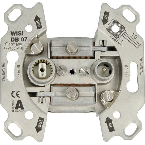 Wisi Prise de passage universelle 14dB 5-2400 MHz, DB07