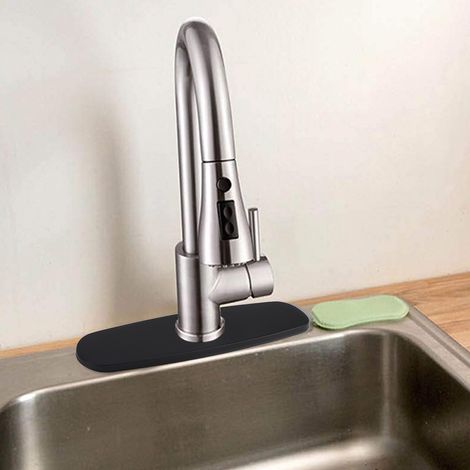 Tapa para grifo de baño, placa embellecedora para lavabo, Y9116, acero inoxidable 304, fácil de instalar y limpiar, 1 pieza. (1/5)