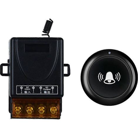Interrupteur sans fil 12-48 V CC pour éclairage/porte de garage, relais 30 A, récepteur et émetteur 433 MHz (1/5)