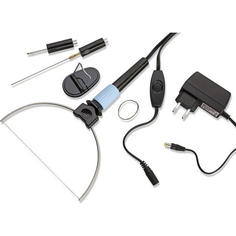 TAGLIAPOLISTIROLO PROFESSIONALE 7W CON 3 ACCESSORI