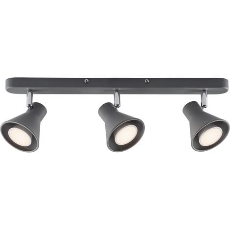 Spoterie EIK 3-Spot Métal Gris, H.15 - IP20 - GU10 /Nordlux Intérieur