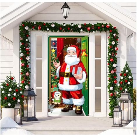 Weihnachtstürbanner - Hängende Hintergrunddekoration für den Weihnachtsmann