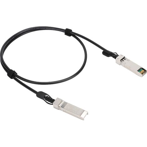 Câble DAC SFP à SFP 25Gbps Noir pour Routeurs, Pare-feu, Cartes Réseau et Transmetteurs (1/5)
