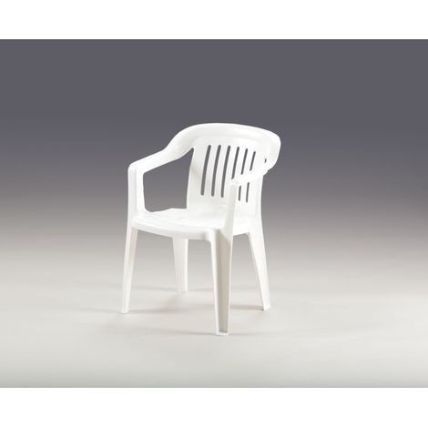 SEDIA VENEZIA BIANCA 58X56XH77CM IMPILABILE