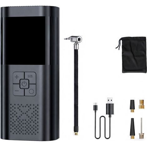 Inflador de neumáticos inalámbrico ST-5509B para coche, pantalla digital (1/5)