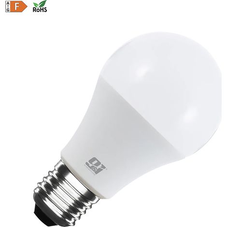 ORION91 Bombilla LED A60 E27 Estándar 9W (=60W) 806lm Blanco Cálido 3000k 25000h Foco Iluminación Aplique Lámpara Bombilla - Nine&One Premium 9&1 - Pack x12 (1/5)