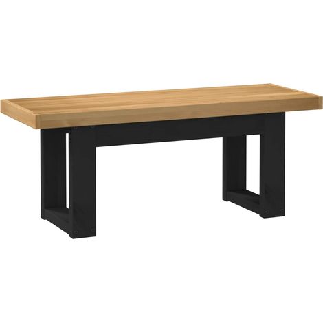 Dining Bench NOAIN 120 x 41 x 45 cm Solid Pine Wood Natural vidaXL