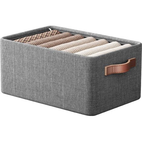 Armadio pieghevole extra large con cassetti e maniglie (472820 cm), organizer portatile per abiti. (1/3)