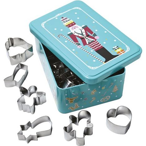Scatola per biscotti con 18 stampi Casse Noisette - Patisse