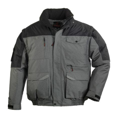 Warme professionale Arbeitsjacke RIPSTOP 2-in-1 – Anthrazit 2XL – 54/56
