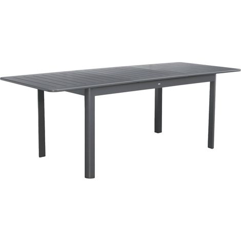 sweeek - Ausziehbarer Gartentisch aus Aluminium, 6 Plätze (1/5)