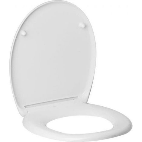 HABY Abattant WC duroplast déclipsable avec frein de chute Blanc (1/3)