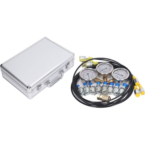 Kit de Test de pression hydraulique, testeur Portable précis 25 40 60MPa avec 8 raccords pour pelle (1/5)