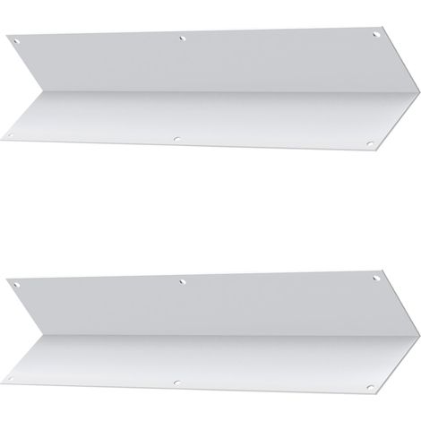 Lot de 2 Protecteur de coin, protection d’angle de mur extérieur en aluminium blanc, garde‑coin anti‑tondeuse pour maison, jardin et villa (1/5)