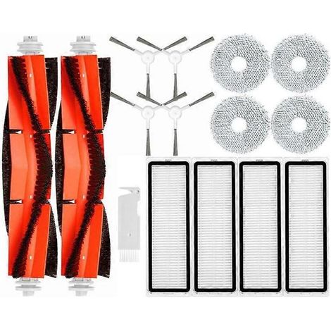 Accessoires pour aspirateur robot Xiaomi S10+/S10 Plus : brosse principale + brosse latérale + filtre HEPA + chiffon de nettoyage (pièces de rechange) (1/5)