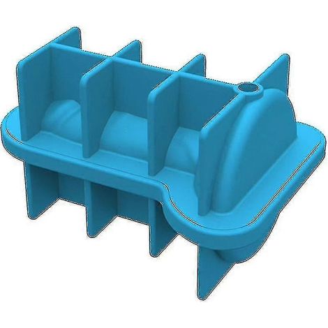 Lustige Silikonformen in Form von Männergenitalien, DIY-Handarbeit, Eis am Stiel-Eiswürfelform (Blau) (1/4)