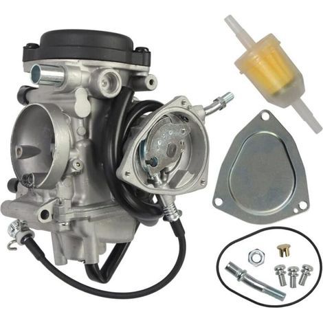 Carburador PD33J de 33 mm compatible con Yamaha Kodiak 400 450 Big Bear 250 400 Wolverine 350 450 Grizzly 350 400 450 YFM350 YFM400 YFM450 YFM250 ATV (1/4)