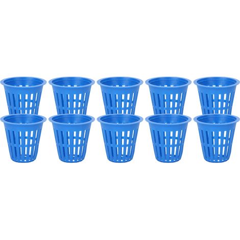 Set di 10 vasi a rete – coltivazione idroponica – cestino per piante riutilizzabile – blu – balcone