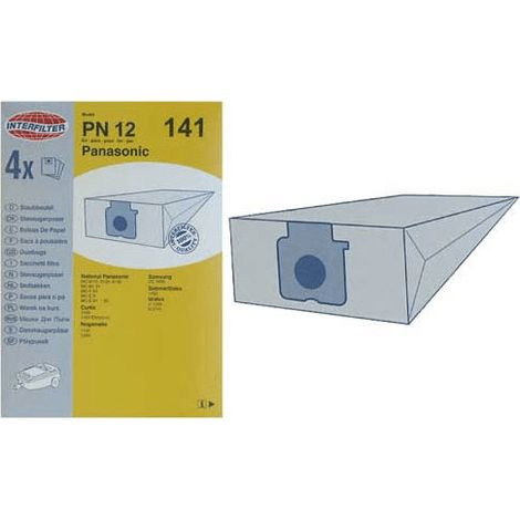 SACHET DE SACS PANASONICX4 pour PIECES ASPIRATEUR NETTOYEUR...