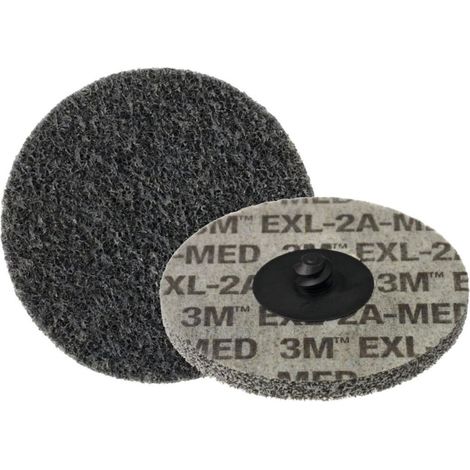 Disque compact 3M Roloc XL-DR, diamètre 76,2 mm, comparaison de granulométrie : 180/6